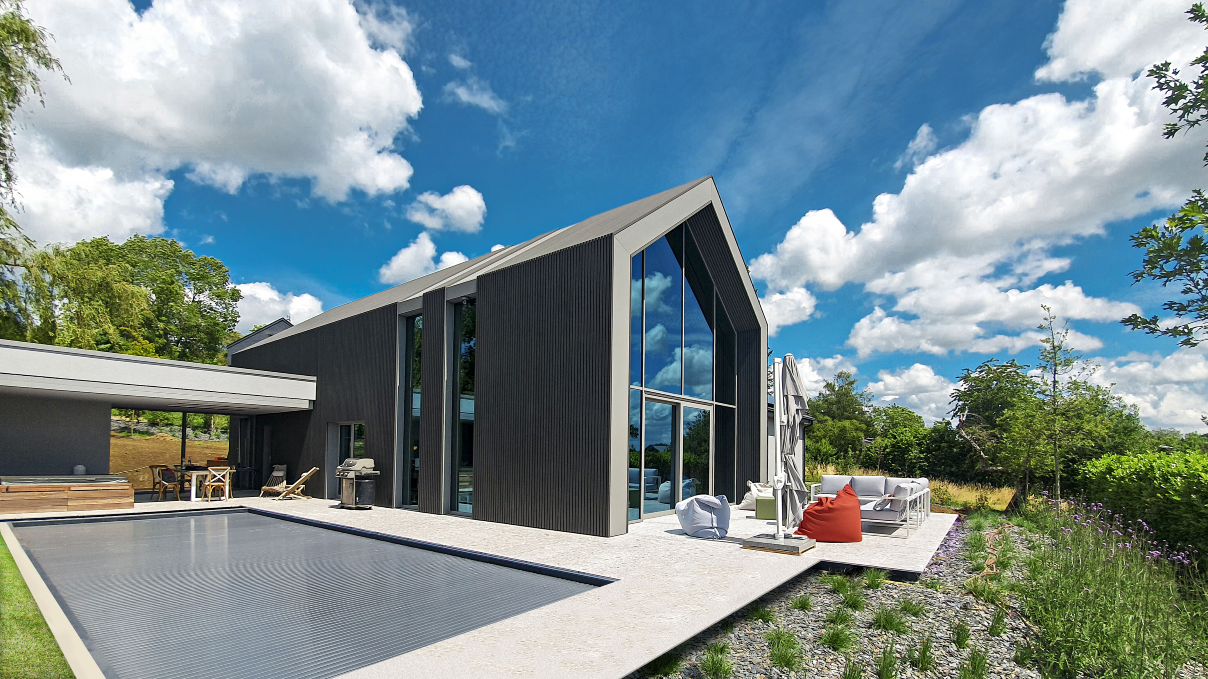 Privathaus_Offene Fassadenverkleidung - verti._Privatresidenz