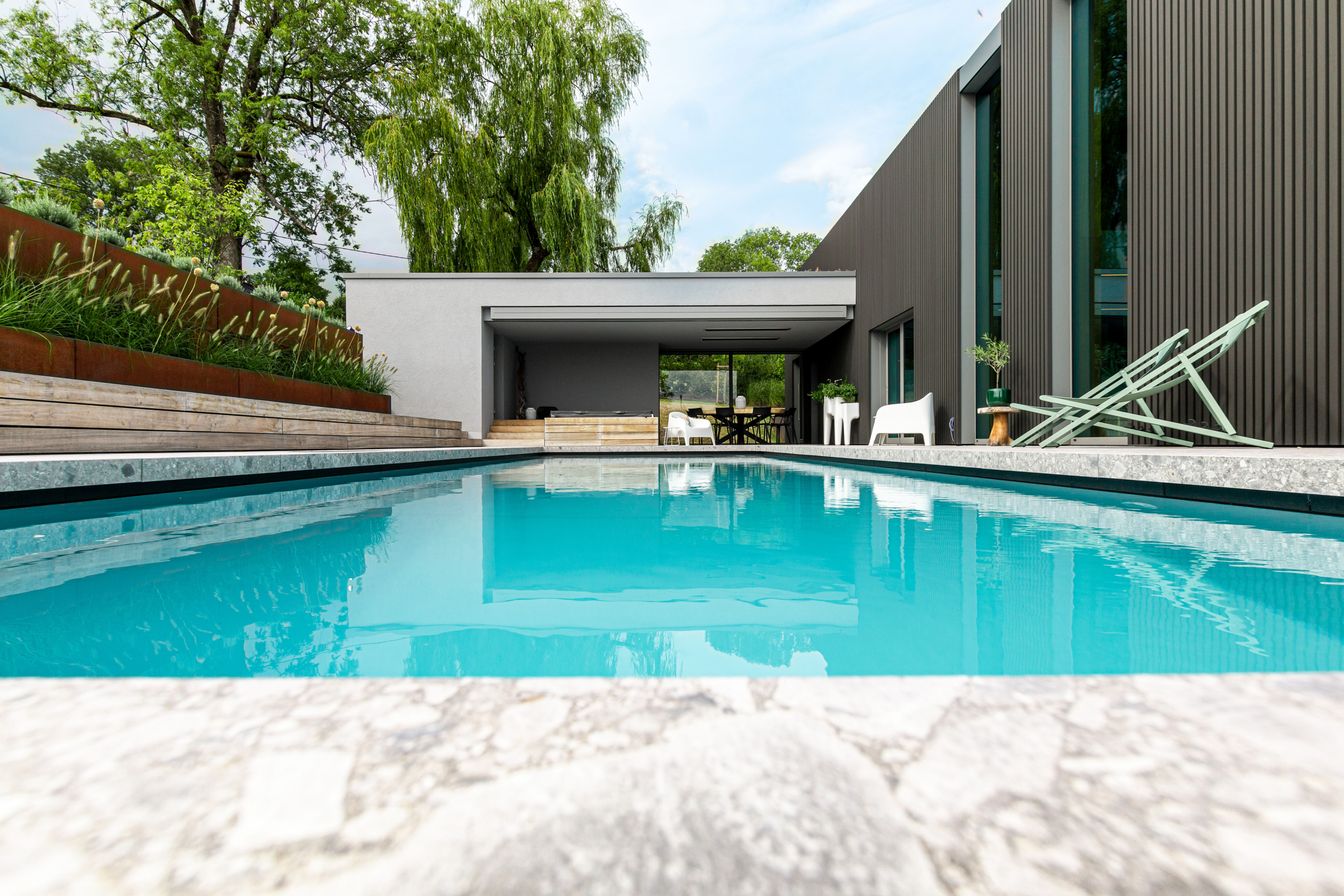 Privathaus_Offene Fassadenverkleidung - verti._Privatresidenz